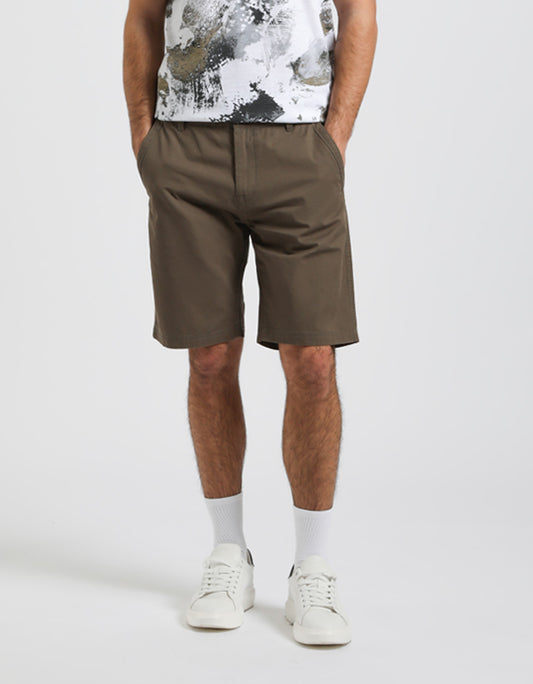 Bermuda chino 100% cotone|Colore:Militare