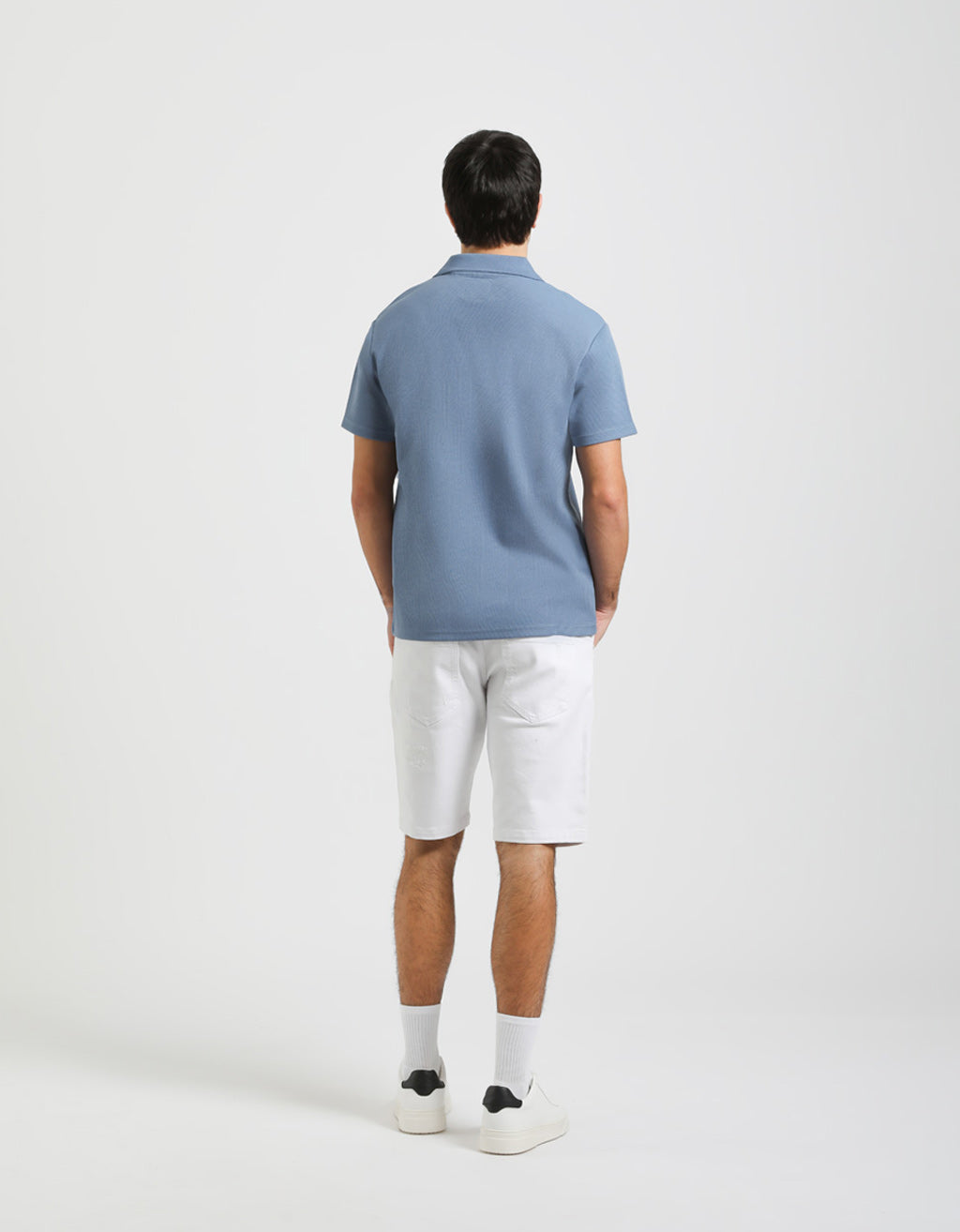 Bermuda cinque tasche elastico|Colore:Bianco