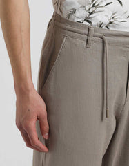Linen blend trousers