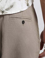 Linen blend trousers