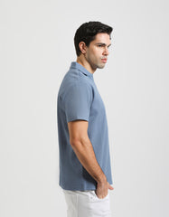 Structured polo shirt