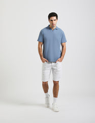 Structured polo shirt