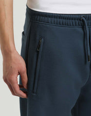 Plush bermuda shorts with weave