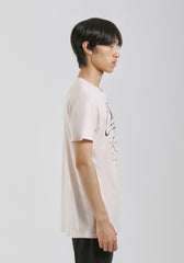 T-shirt 100% cotone con stampa|Colore:Rosa chiaro