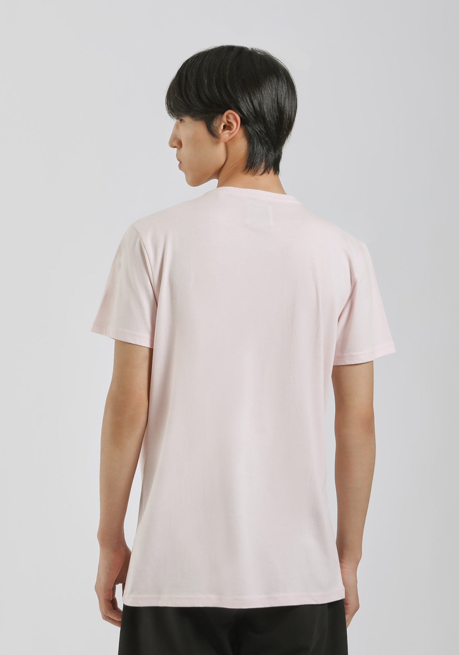 T-shirt 100% cotone con stampa|Colore:Rosa chiaro