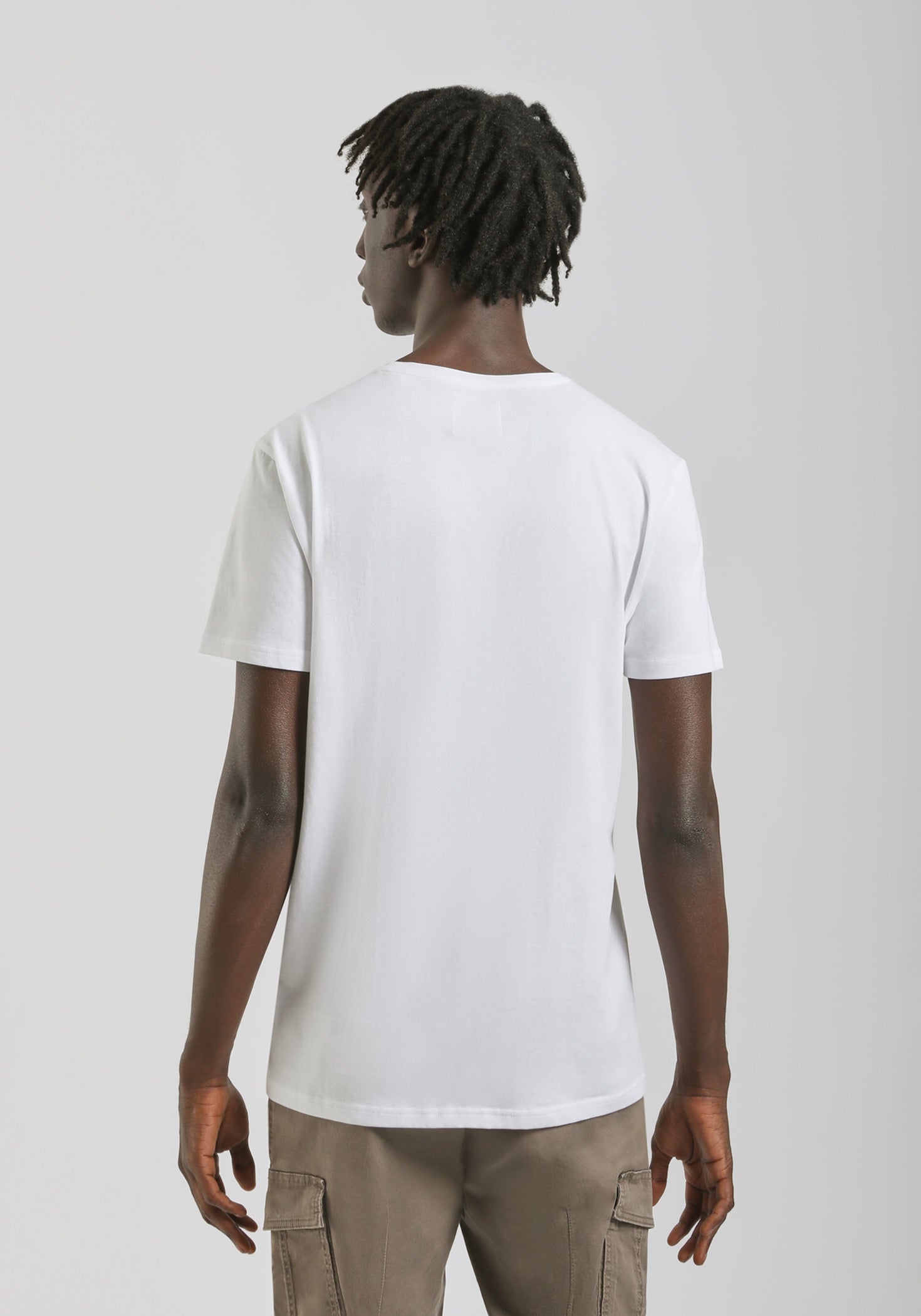 T-shirt 100% cotone con stampa|Colore:Bianco