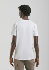 T-shirt 100% cotone con stampa|Colore:Bianco