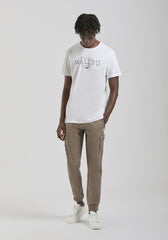 T-shirt 100% cotone con stampa|Colore:Bianco