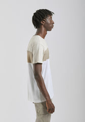 T-shirt colorblock|Colore:Ecrù