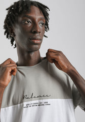 T-shirt colorblock|Colore:Grigio medio