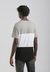 T-shirt colorblock|Colore:Grigio medio