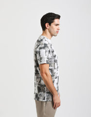 100% cotton patterned t-shirt
