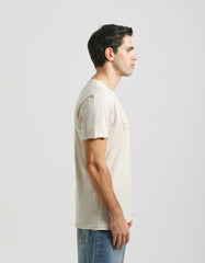 T-shirt with embossed print