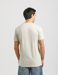 T-shirt with embossed print