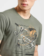 100% cotton T-shirt with print