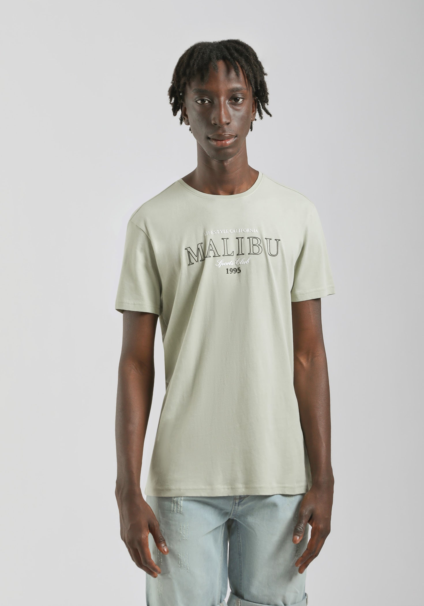 T-shirt 100% cotone con stampa|Colore:Verde