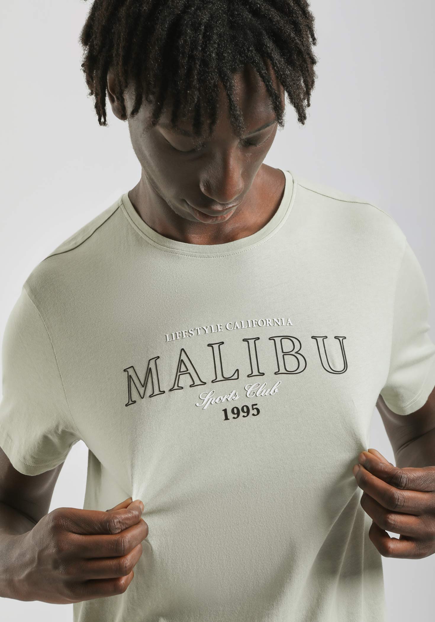 T-shirt 100% cotone con stampa|Colore:Verde