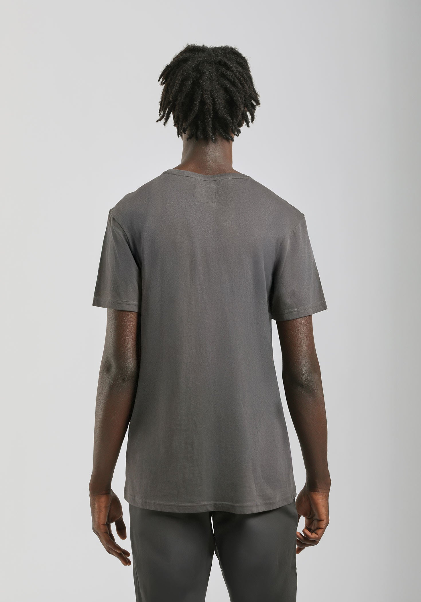 T-shirt 100% cotone con stampa|Colore:Grigio scuro