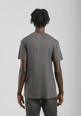 T-shirt 100% cotone con stampa|Colore:Grigio scuro