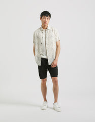T-shirt misto lino|Colore:Off white