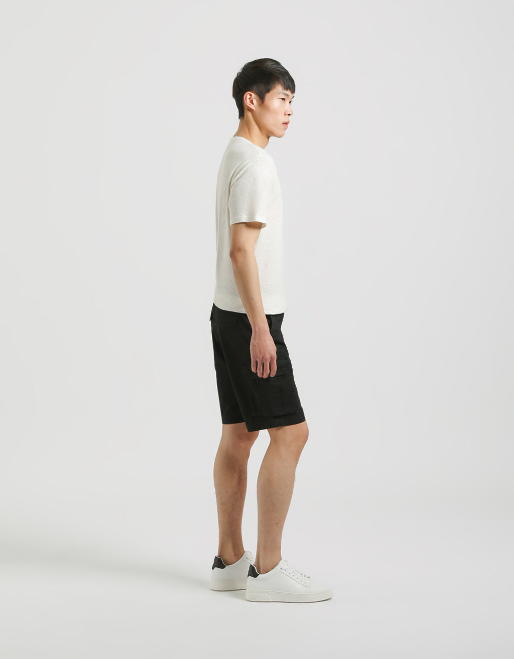 Bermuda cargo 100% cotone|Colore:Nero