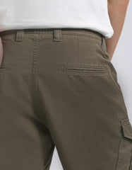 Bermuda cargo 100% cotone|Colore:Militare