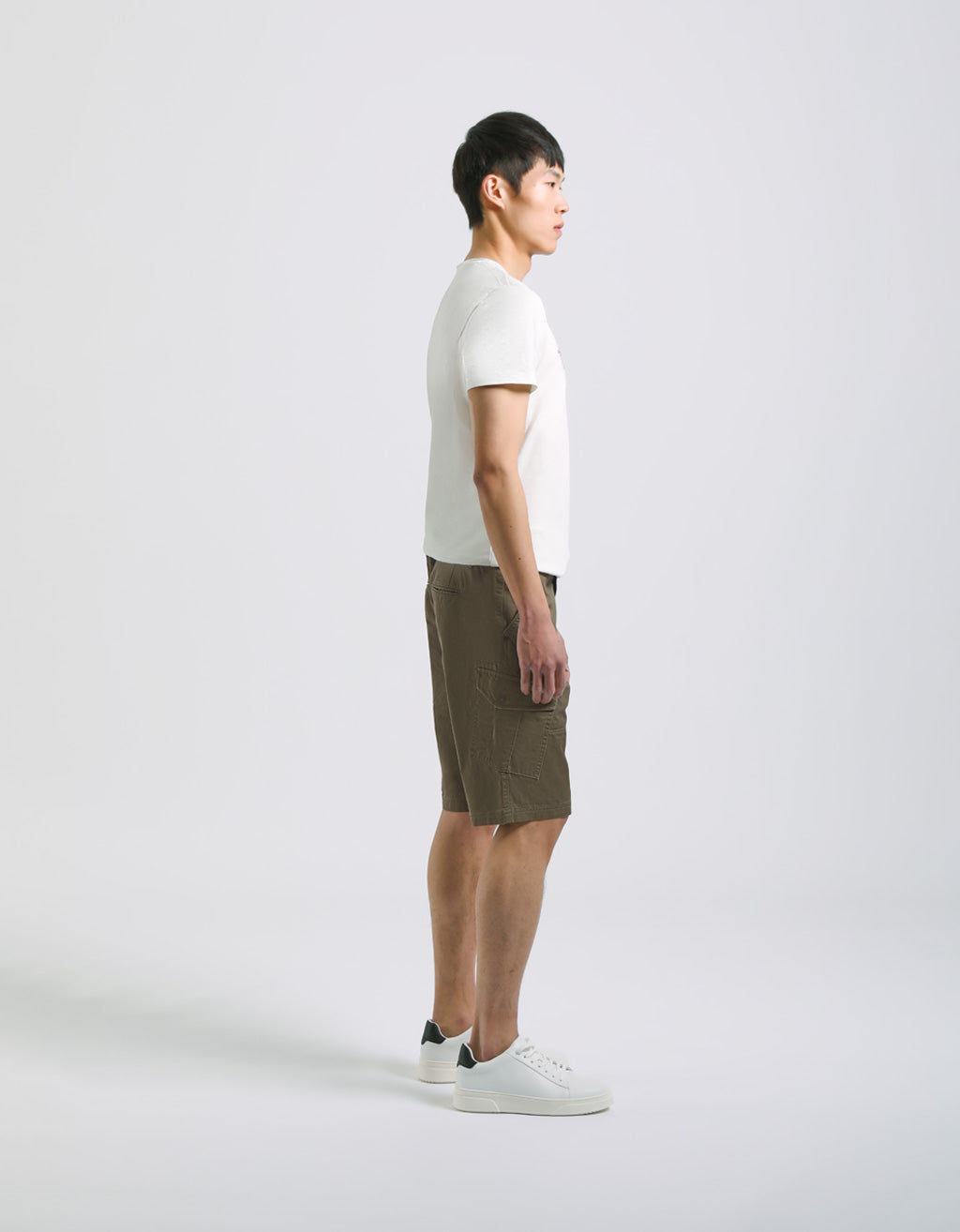 Bermuda cargo 100% cotone|Colore:Militare