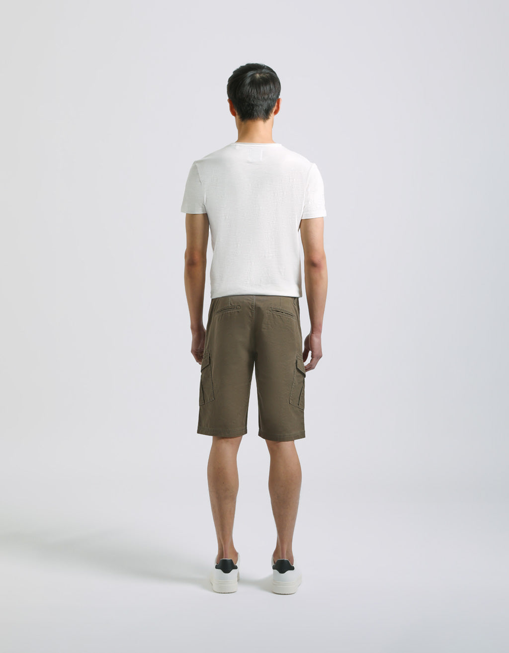 Bermuda cargo 100% cotone|Colore:Militare