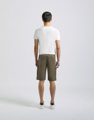 Bermuda cargo 100% cotone|Colore:Militare
