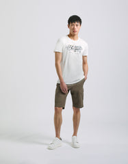 Bermuda cargo 100% cotone|Colore:Militare
