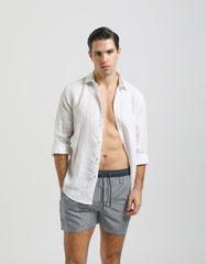 Costume a righe|Colore:Denim