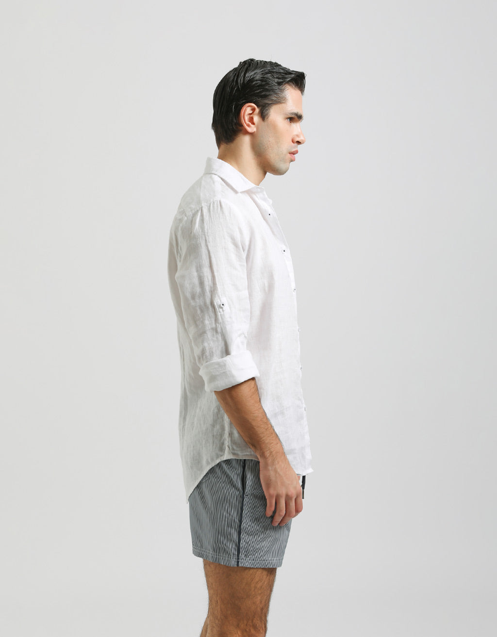 Costume a righe|Colore:Denim