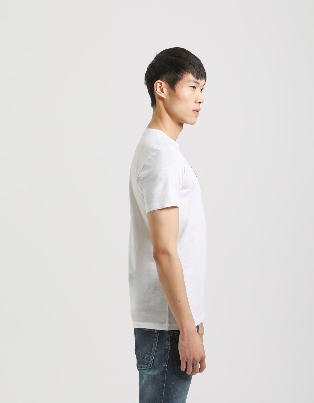 T-shirt 100% cotone con stampa|Colore:Bianco