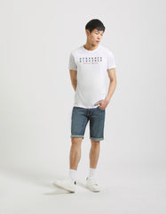 T-shirt 100% cotone con stampa|Colore:Bianco