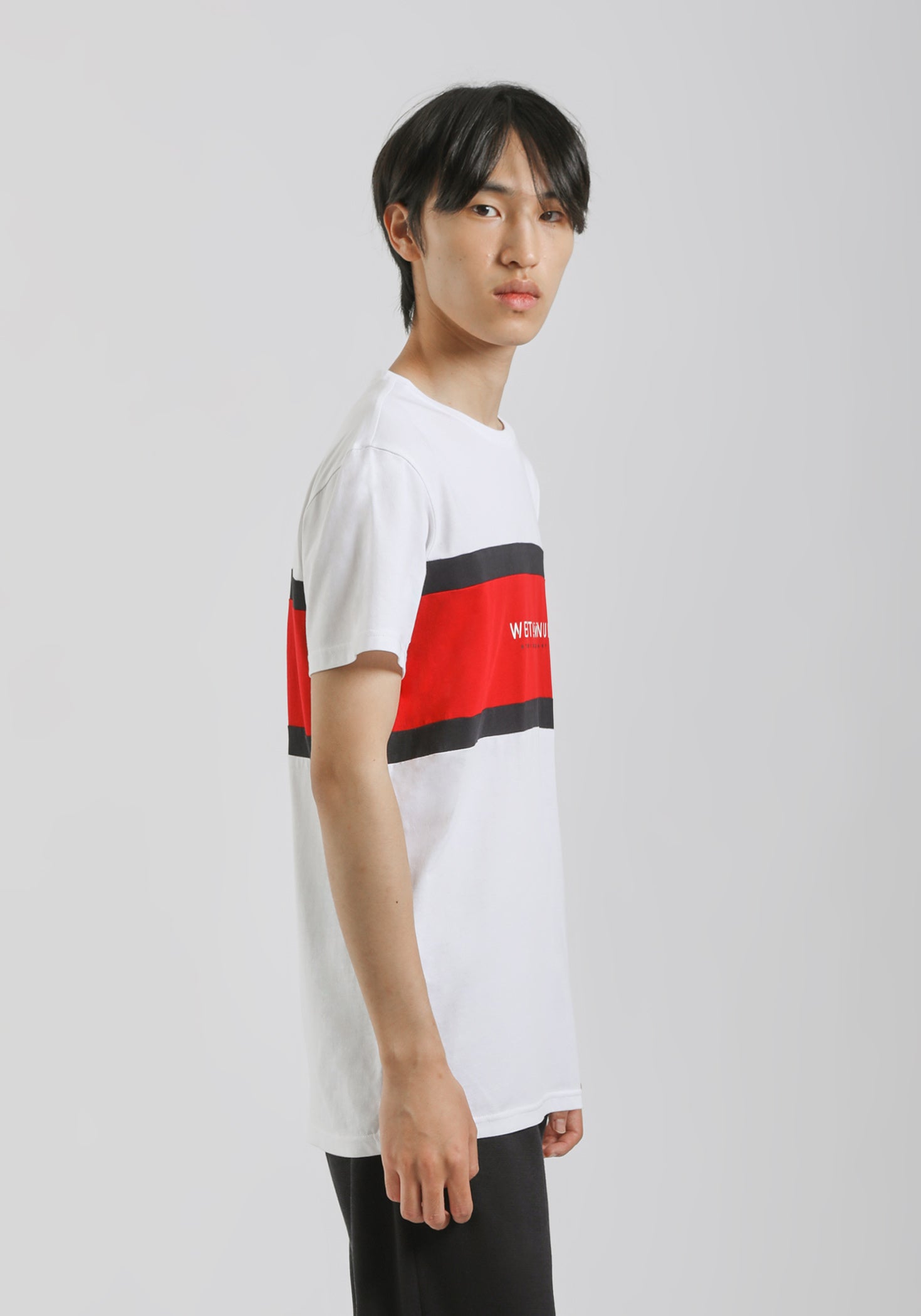 T-shirt colorblock|Colore:Bianco