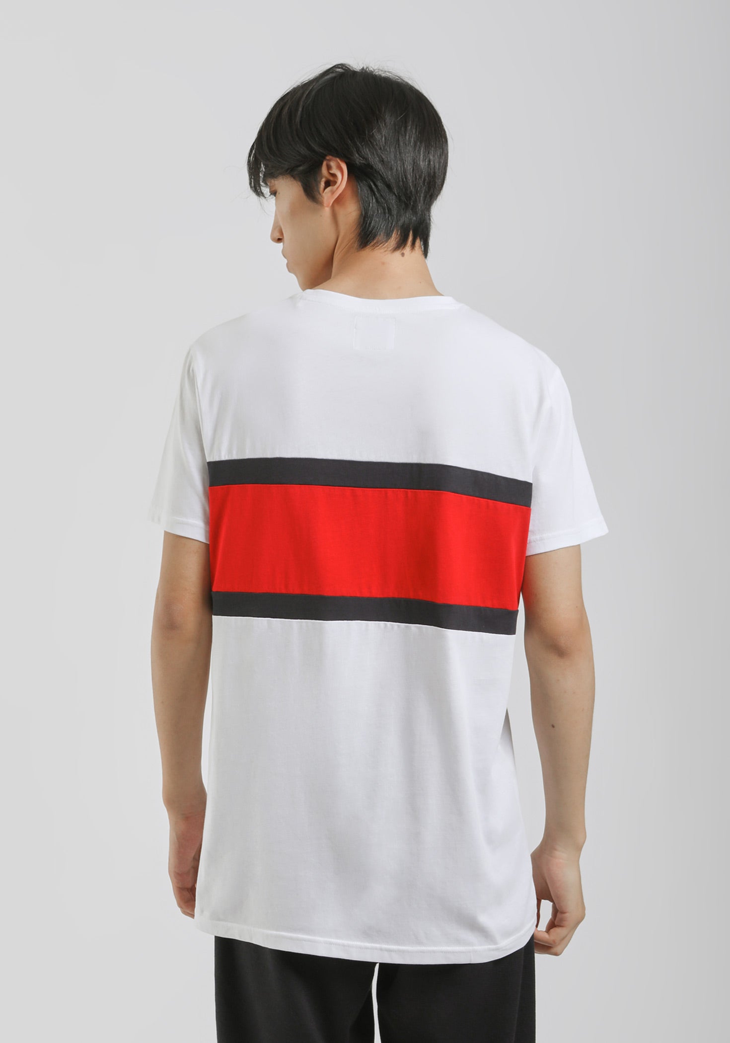 T-shirt colorblock|Colore:Bianco