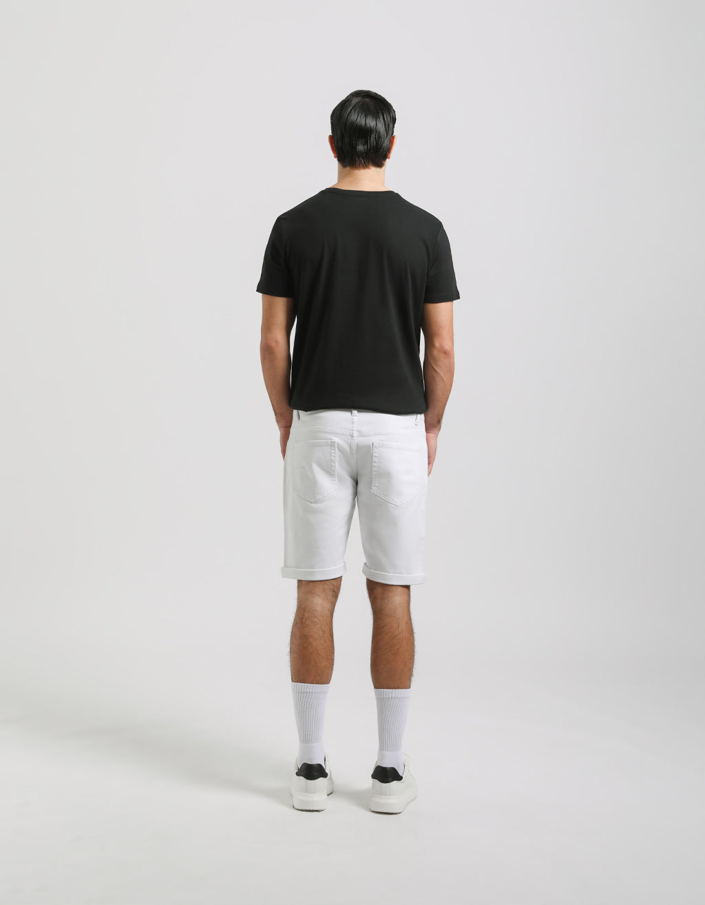 Bermuda cinque tasche elastico|Colore:Bianco