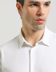 Stretch fabric half sleeve shirt