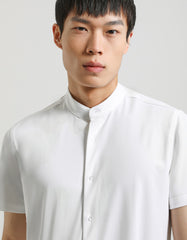 Stretch fabric half sleeve shirt