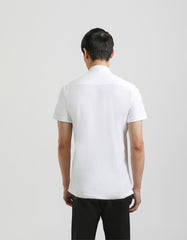 Stretch fabric half sleeve shirt