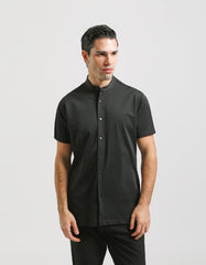 Stretch fabric half sleeve shirt