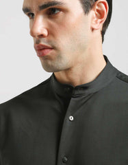 Stretch fabric half sleeve shirt