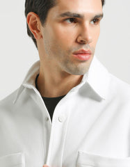 Half-sleeve shirt with large pockets
