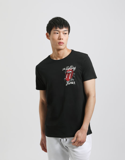 T-shirt con stampa "THE ROLLING STONES"