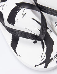Infradito con stampa|Colore:Bianco
