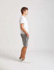 Bermuda di jeans slim fit grigio|Colore:Jeans grigio