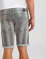 Bermuda di jeans slim fit grigio|Colore:Jeans grigio