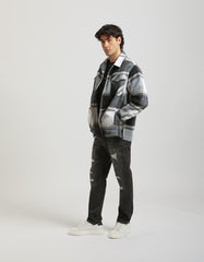 Plaid shirt jacket