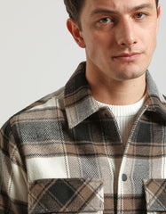 Plaid shirt jacket