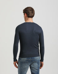Ribbed crewneck sweater